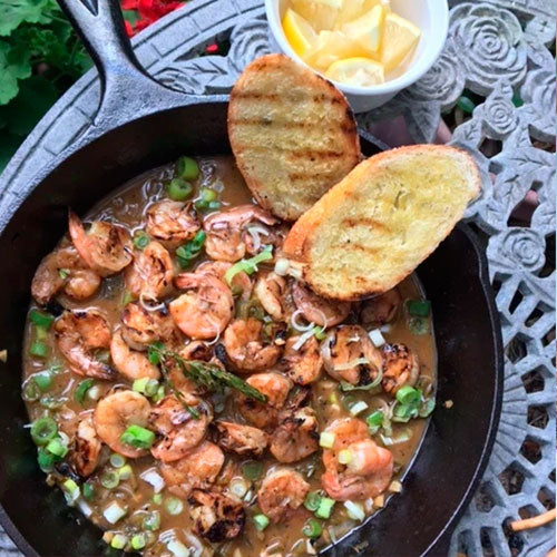 Camarones a la barbacoa